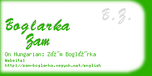 boglarka zam business card